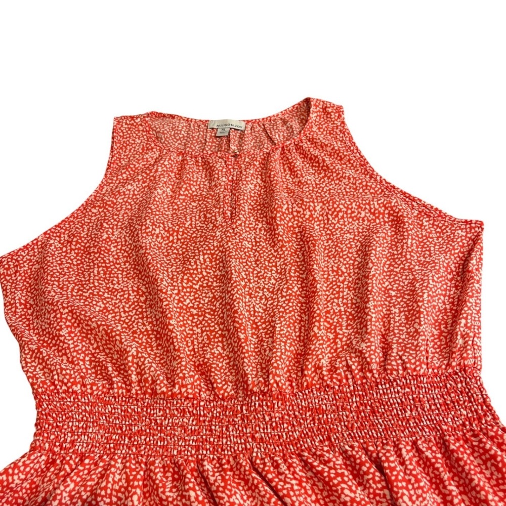 Allison Joy Evereve Dress Halter Coral Preppy Modest Summer Wedding Vacation - Picture 6 of 15